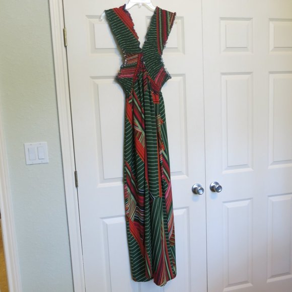 elasticated top maxi dress